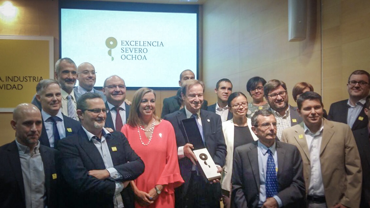 Parte de la comitiva del Instituto IMDEA Nanociencia, con el Prof. Rodolfo Miranda al frente, Director del mismo SORodolfo IMDEA